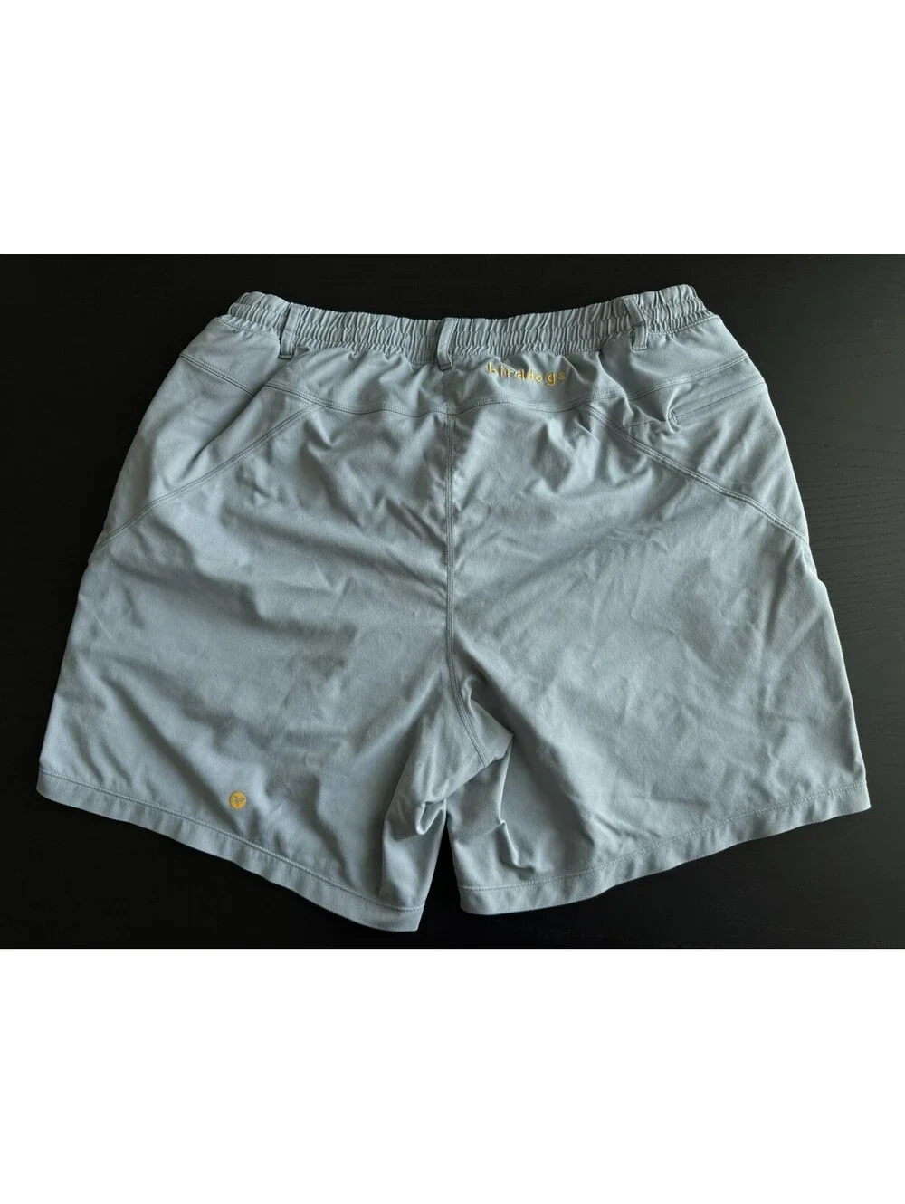 Birddogs Gym 6.5” Shorts XXL Gray Yellow Lined Boomstick Classic Athletic